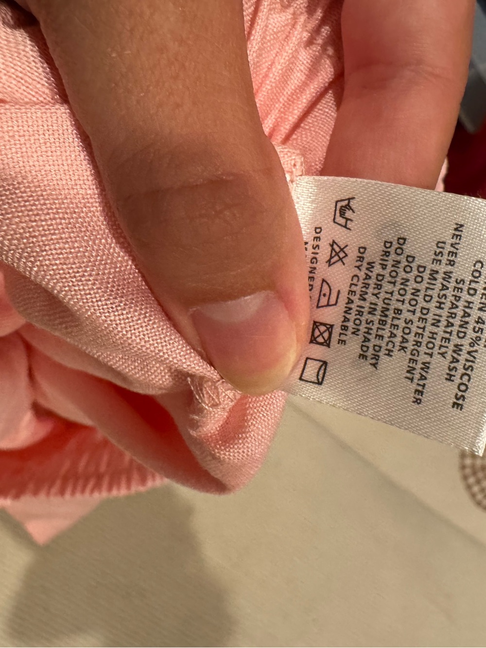 Pink Women's Pants  - Soft Pastel Pink Linen Blend